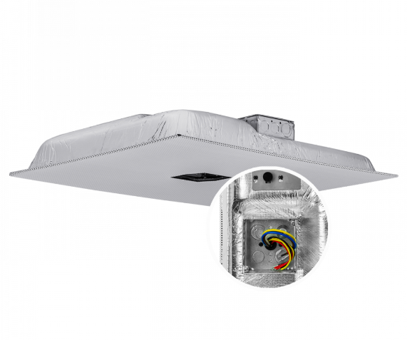 Quam's Fire Signaling and mass notification 2’ x 2’ Tile Replacement Loudspeaker 25/70 V UL22DM