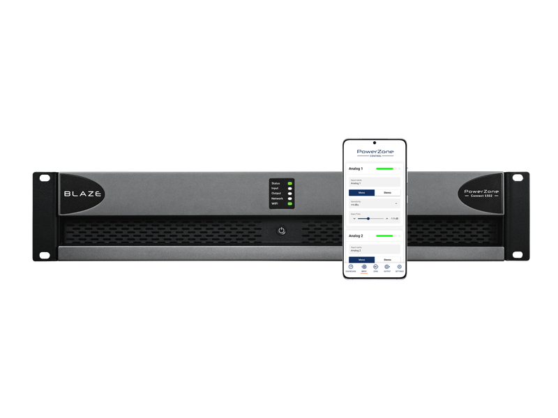 PowerZone Connect 1502 1500W 2-Channel Smart Amplifier | LBX-888-002 Blaze Audio