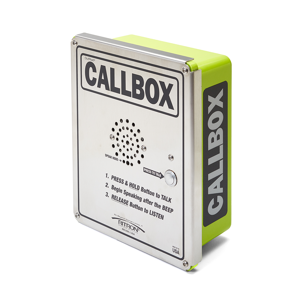 Digital/Analog or Digital Stainless Steel Intercom System (Heavy Duty Callbox, 2-Way) by Ritron