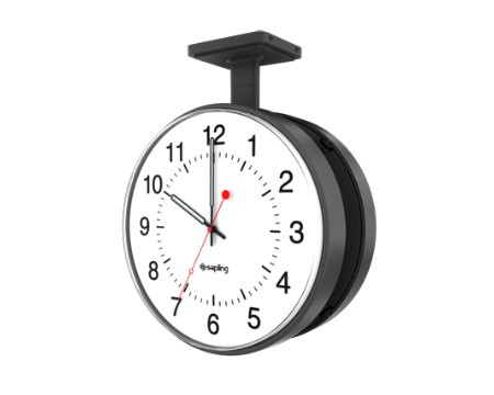 12" Wireless Analog Clock for Schools (Black Case)