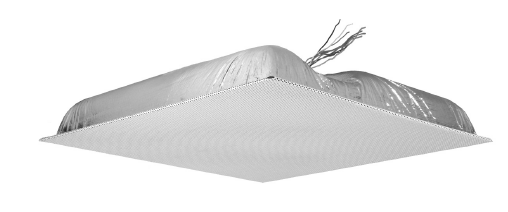 Quam 25V Ceiling Tile Speaker Black (Rotary Select)